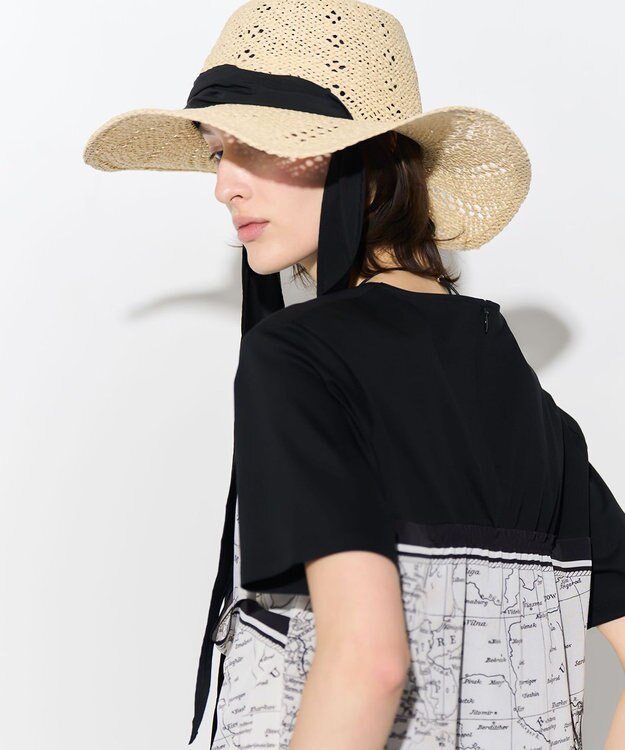 23区 【先行予約】ペーパーリボン ハット ベージュ系