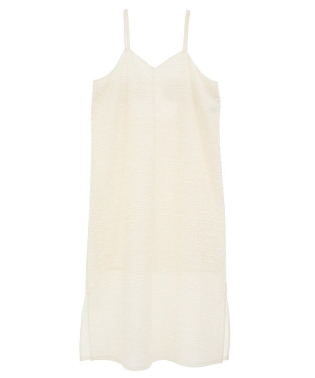 Green Parks 表面感キャミワンピース Ivory