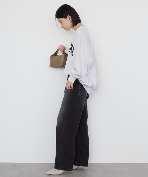 AMERICAN HOLIC ＮＥＢＲＡＳＫＡロゴプリントスウェット② Oatmeal