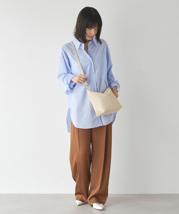 russet ソフトレザーシンプルショルダーバッグ (CE-1328-WEB) CreamBE