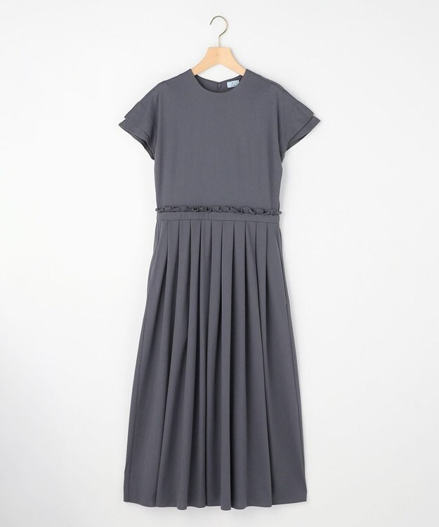 組曲 【先行予約】サマージャージーフィットアンドフレア ワンピース グレー系