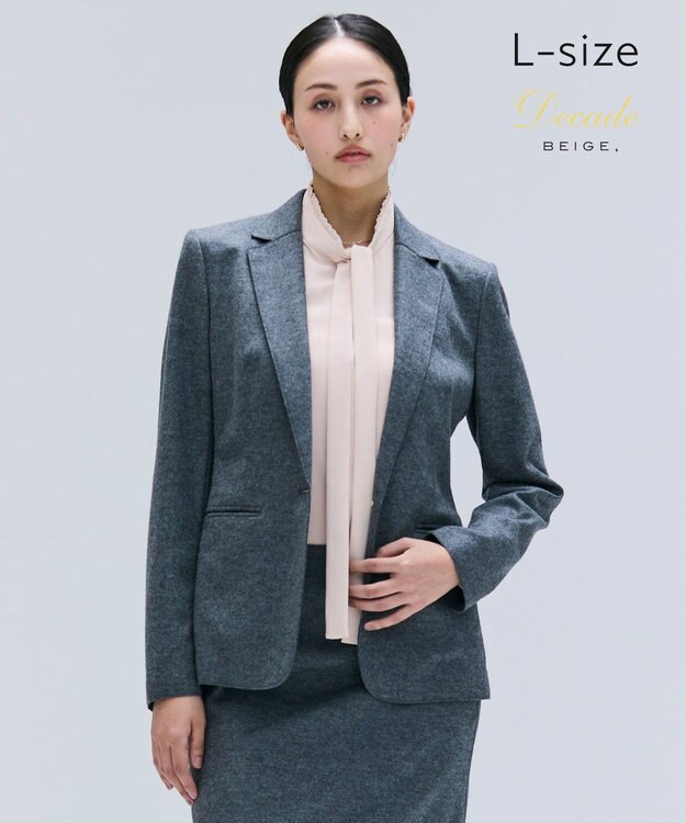 BEIGE， 【Lsize・セットアップ対応】CORBY / ウールテーラードジャケット C.Gray