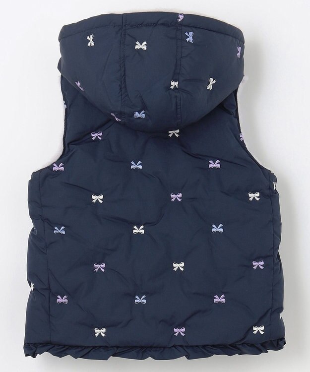 ANY KIDS 中綿リバーシブルベスト ネイビー