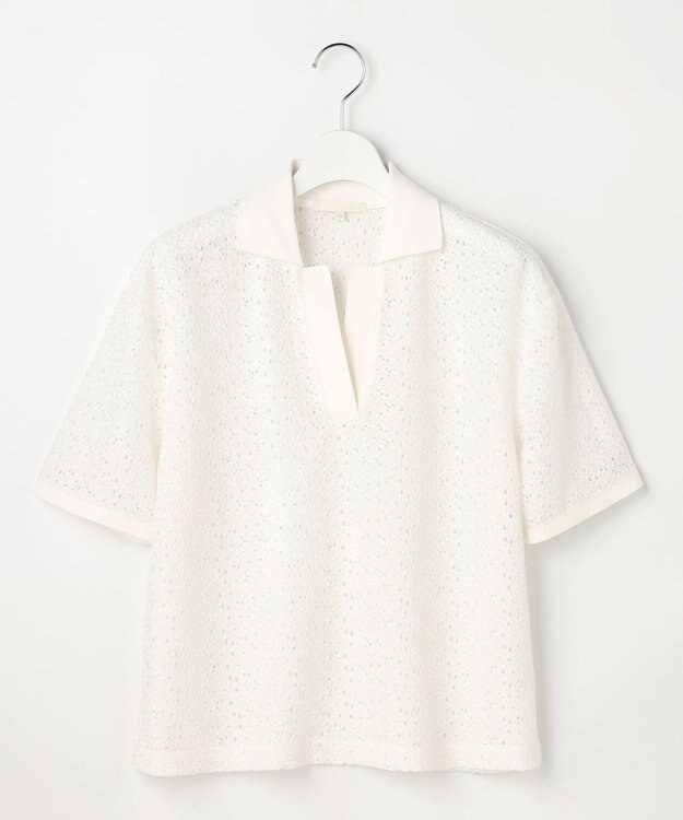 自由区 ラッセルレースジャージー トップス オフ