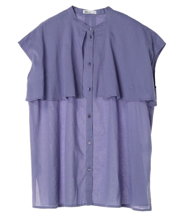 CRAFT STANDARD BOUTIQUE インド綿フリルブラウス Lavender