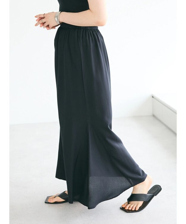 CRAFT STANDARD BOUTIQUE レーヨンマーメイドスカート Black
