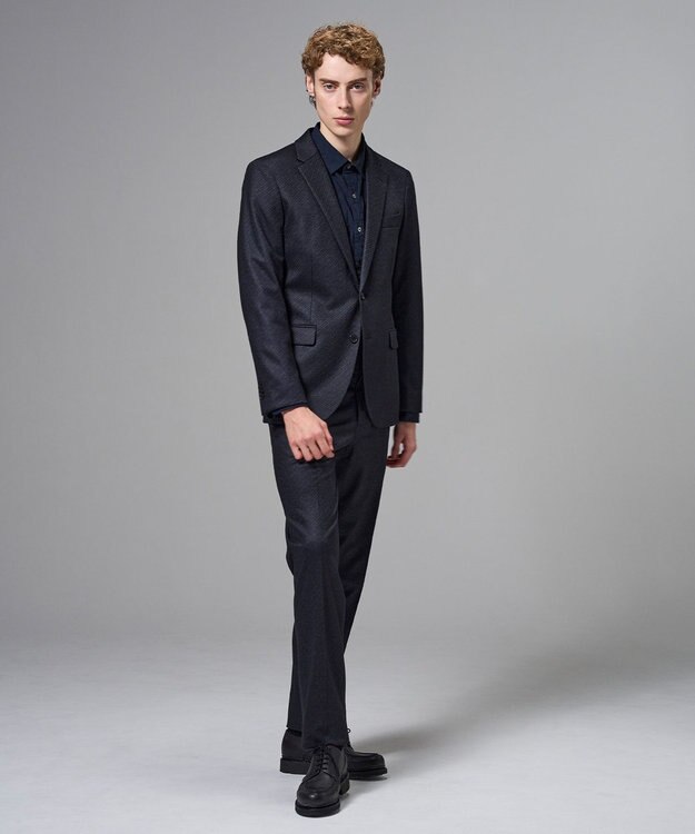 JOSEPH HOMME 新素材【セットアップ対応 / ストレッチ】スロープドビージャージー　ジャケット ネイビー系