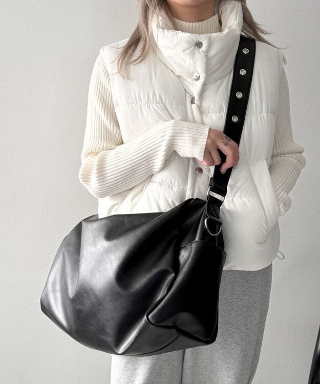 WEGO ハトメベルトBIGショルダー ブラック