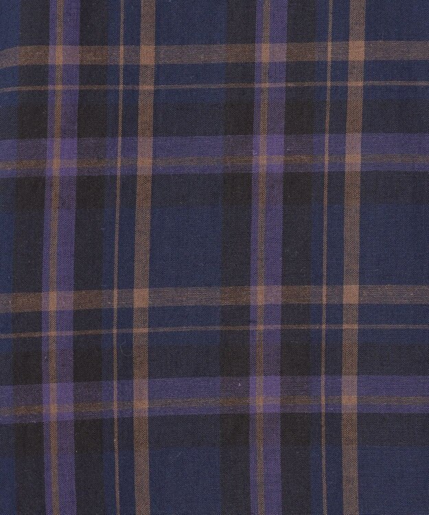 J.PRESS YORK STREET 【UNISEX】マドラスチェック ボタンダウンシャツ ネイビー系4