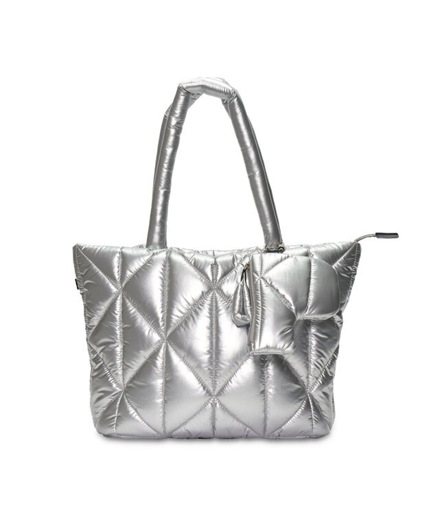 PELLE BORSA キルティングラージトート Shiny Puffy シャイニーパフィー 5836 シルバー