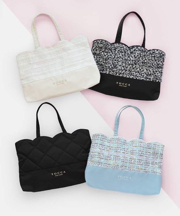 TOCCA 【A4サイズ対応・一部カラー撥水】DEAR EMILY BAG サブバッグ スカイブルー系