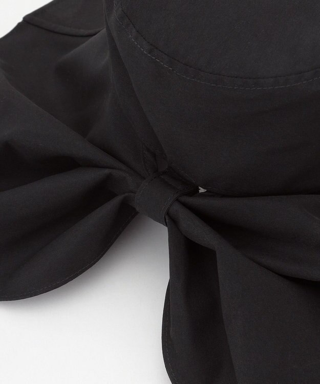 TOCCA 【UVカット99.9%以上・遮熱率48%・サイズ調節可】RIBBON LIKE 2WAY SUN SHADE HAT ハット ブラック系