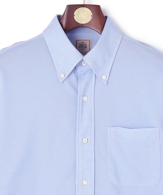 J.PRESS MEN 【夏に嬉しい高機能】TCカノコインレイ シャツ/B.D. サックスブルー系
