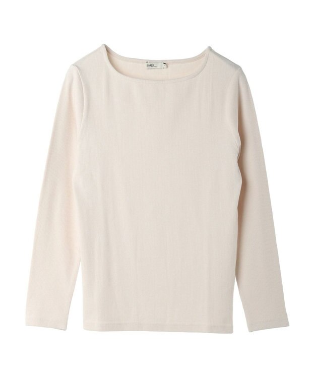 earth music&ecology 細リブＴＥＥ Off White