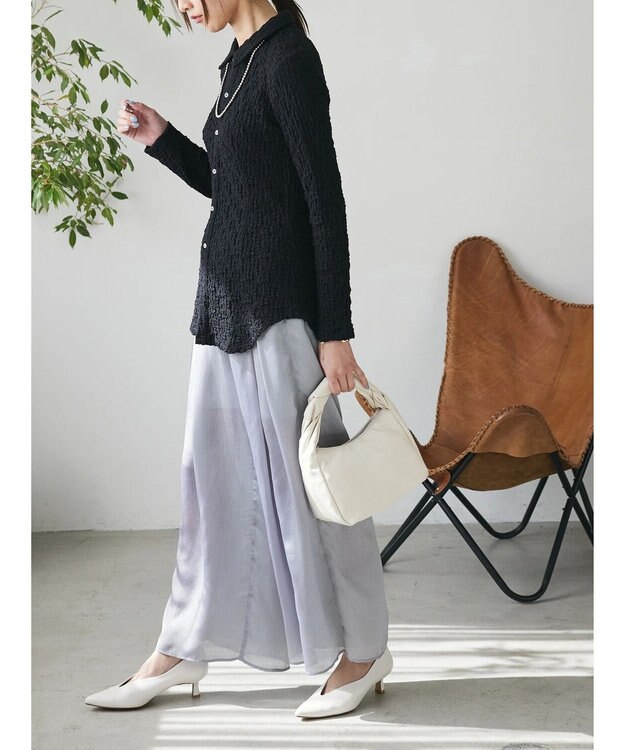 Green Parks AnriettMusee シアータックワイドパンツ Gray