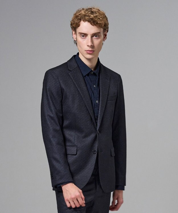 JOSEPH HOMME 新素材【セットアップ対応 / ストレッチ】スロープドビージャージー　ジャケット ネイビー系