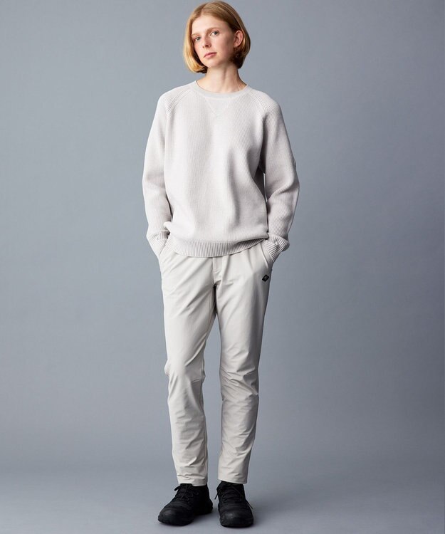 JOSEPH ABBOUD MOUNTAIN 【軽量】バルキーウール　トレーナー ニット ライトグレー系