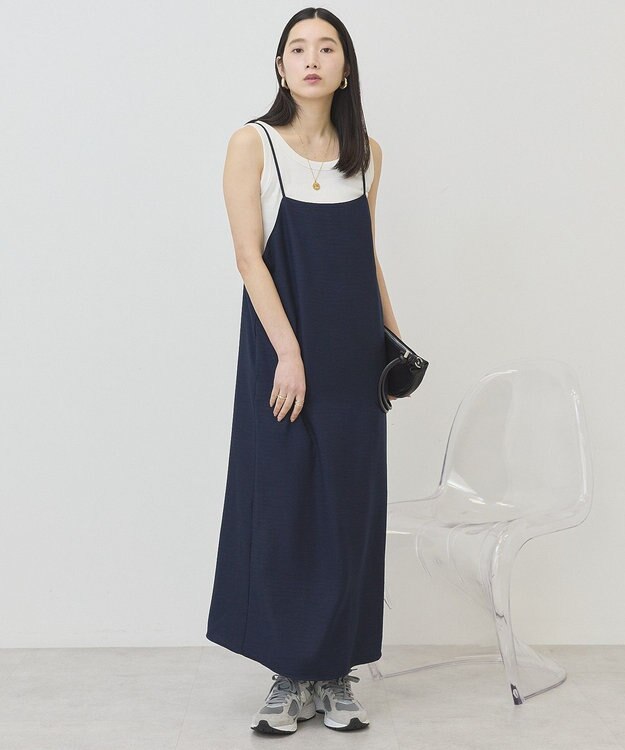 AMERICAN HOLIC リネンライクＩラインキャミワンピース Dark Navy