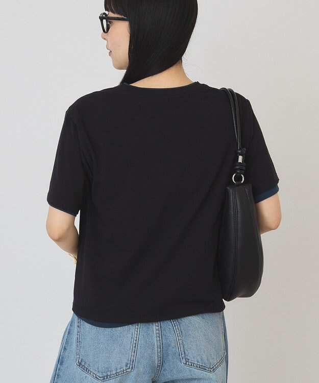 AMERICAN HOLIC 【2点セット】レイヤードシアーTシャツ Black