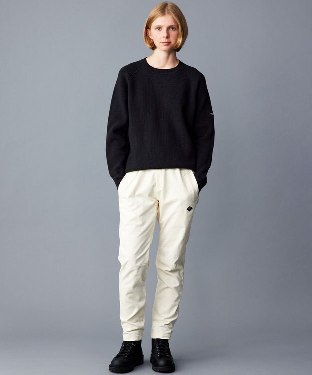 JOSEPH ABBOUD MOUNTAIN 【軽量】バルキーウール　トレーナー ニット ブラック系