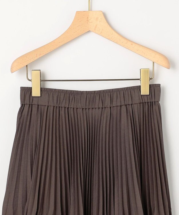 組曲 S 【加藤ローサさん着用】アンティークオーガンプリーツ スカート ブラウン系