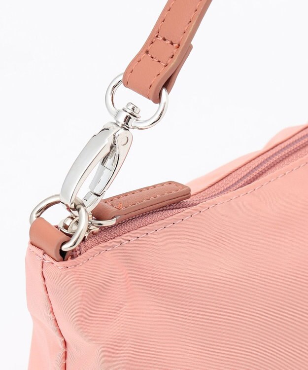 Y'SACCS ポーチ付きドットジャカードトート ピンクベージュ