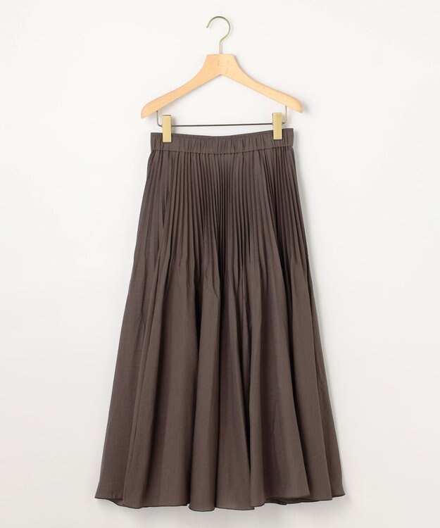 組曲 S 【加藤ローサさん着用】アンティークオーガンプリーツ スカート ブラウン系