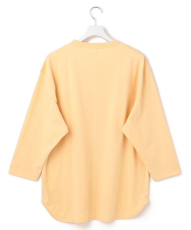 J.PRESS YORK STREET 【UNISEX】七分丈プレーンTシャツ ライトイエロー系