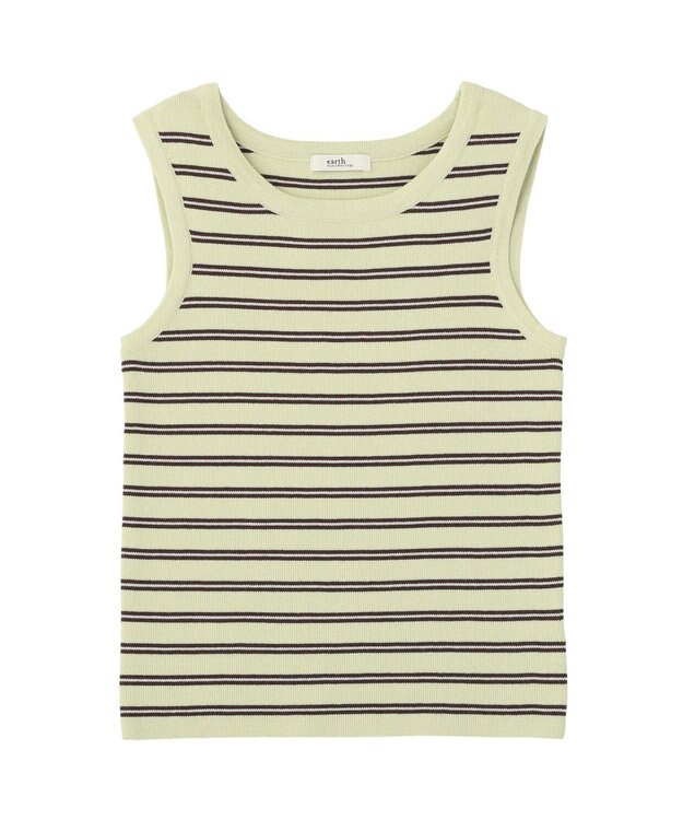earth music&ecology ニットタンクトップ Pistachio