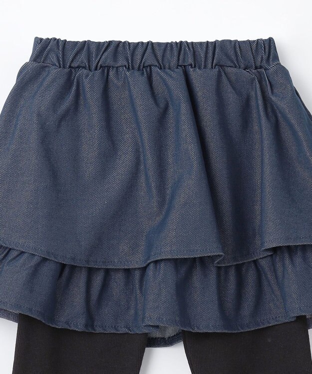 ANY KIDS デニム ニット スカッツ インディゴ