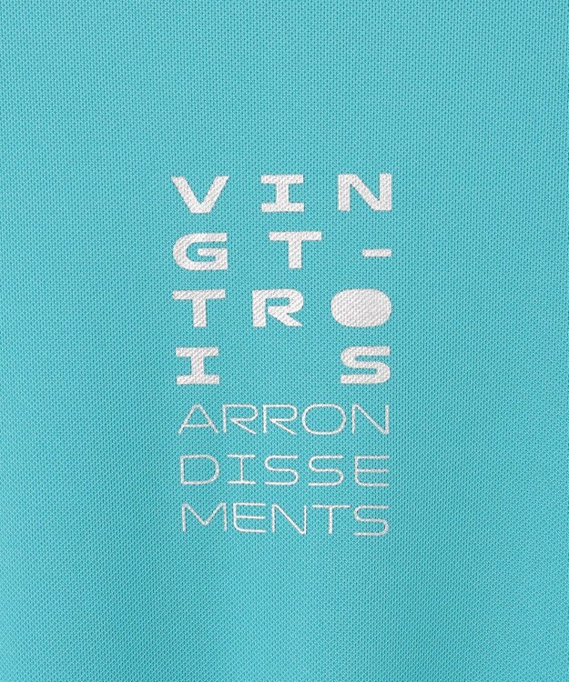 23区GOLF 【WOMEN】【接触冷感・UVケア・吸水速乾】アイス柄 切替ワンピース サックスブルー系