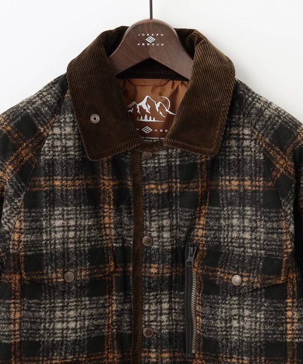 JOSEPH ABBOUD MOUNTAIN 【UNISEX】軽量/中綿 ダブルフェイスブルゾン 黄土色系4