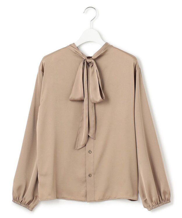 J.PRESS YORK STREET 【WOMEN】ボウタイブラウス ブラウン系