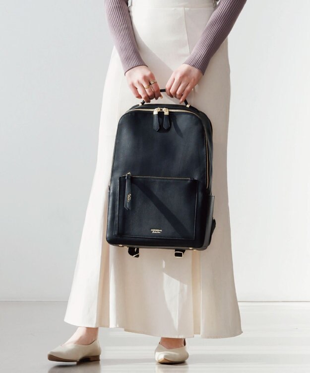 ACE BAGS & LUGGAGE 【雑誌掲載】 Jewelna Rose ウェールズ リュックサック A4サイズ 13.3インチPC収納 本革 11925 ジュエルナローズ 通勤 ブラック