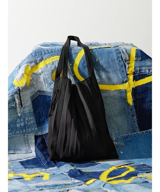 AMERICAN HOLIC エコカルットプリーツＢＡＧ Black