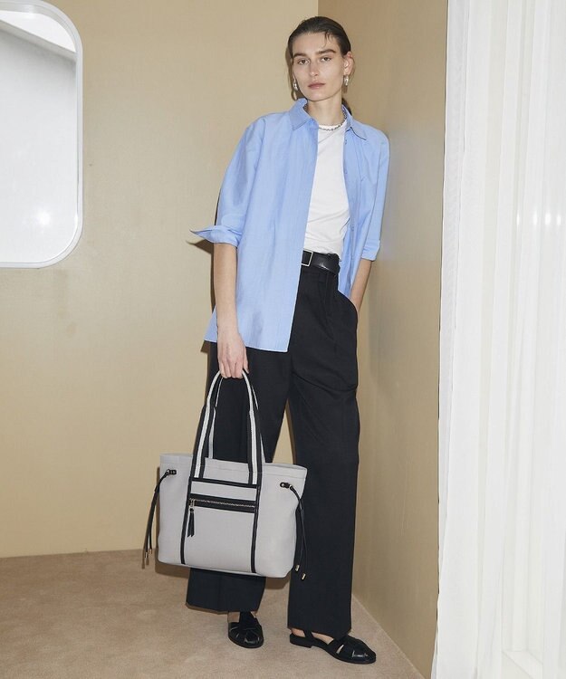 TOPKAPI 【新色追加】【TREASURE TOPKAPI】ネオプレン フロントポケット 2way トートバッグ グレー