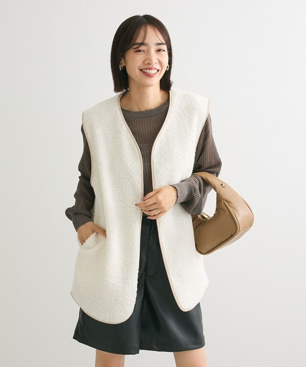 Green Parks ラメシアーリブニットプルオーバー Gray