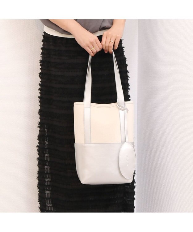 UNBILLION カシュカシュ cachecache / サニーデイキャンバスバケツトート シルバー