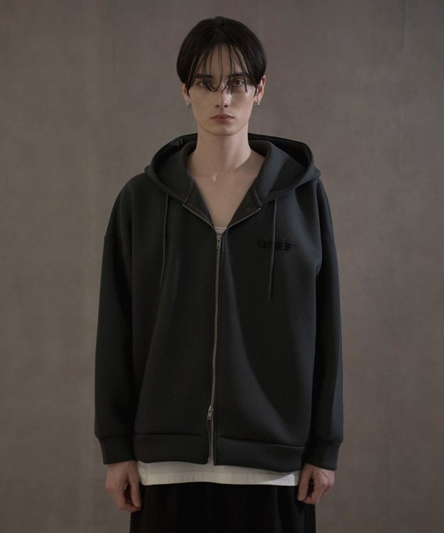 WEGO KEEPWARM　BIGZIPパーカー ブラック中濃色