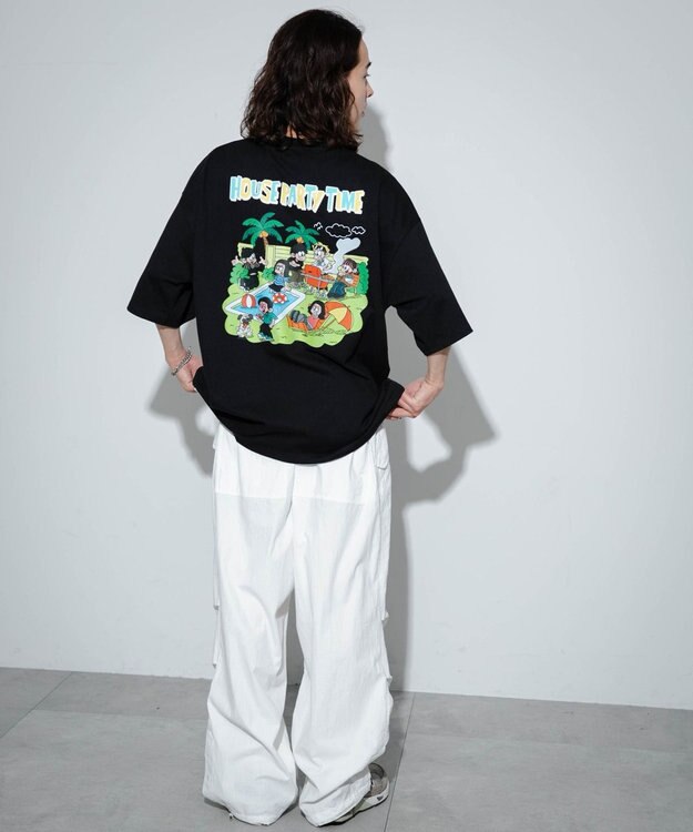 WEGO 【ユニセックス着用ITEM/MLサイズ展開】別注NEW　JACKグラフィックT（S） ブラックその他