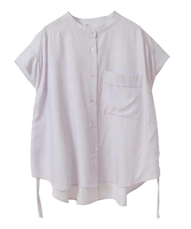 CRAFT STANDARD BOUTIQUE バンドカラーサイドドロストシャツ Light Purple