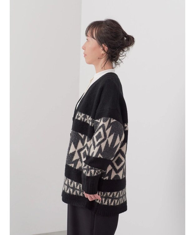 CRAFT STANDARD BOUTIQUE 【男女兼用】オルテガ柄カーディガン Black