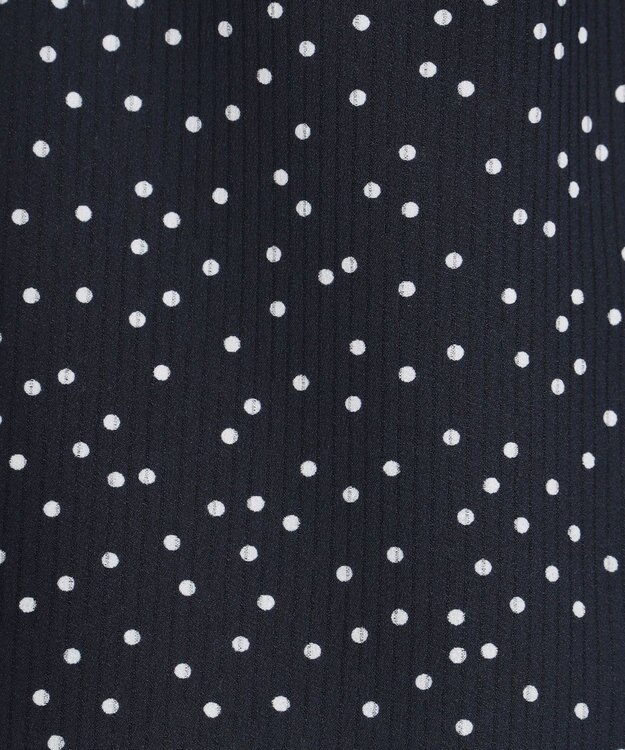 ANY SIS 【美人百花6月号掲載】シアーストライプ ブラウス ネイビードット