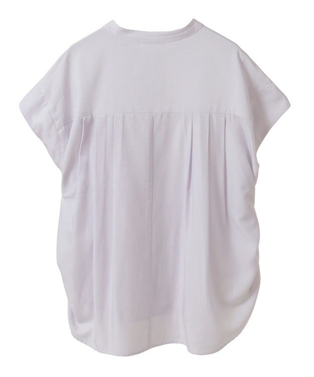 CRAFT STANDARD BOUTIQUE バンドカラーサイドドロストシャツ Light Purple