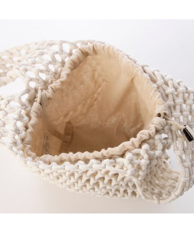 UNBILLION カシュカシュ cachecache / マクラメ2wayチェーンショルダー アイボリー