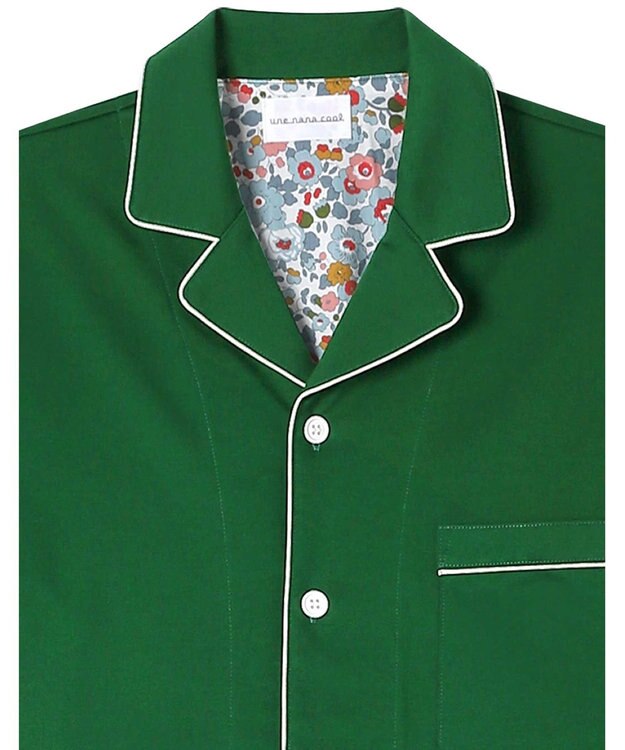 une nana cool 【綿100％】やわらか天竺メンズパジャマ　ＭＡＤＥ　ＷＩＴＨ　ＬＩＢＥＲＴＹ　ＦＡＢＲＩＣ GR