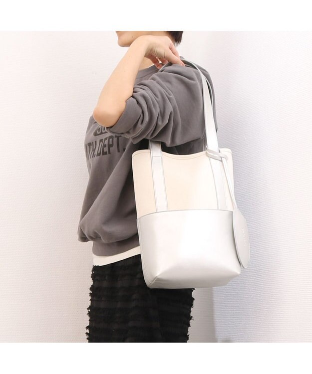 UNBILLION カシュカシュ cachecache / サニーデイキャンバスバケツトート シルバー
