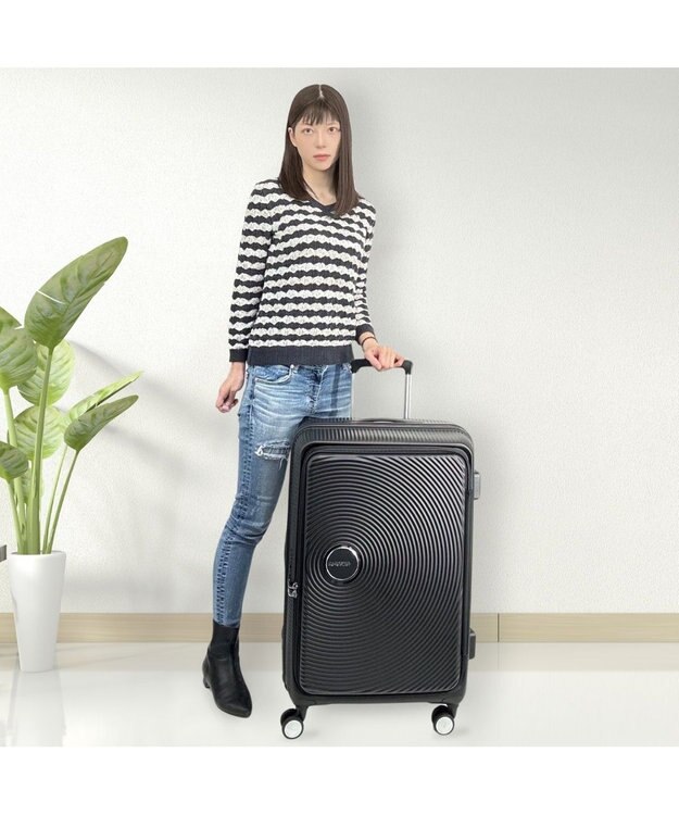 Samsonite アメリカンツーリスター スーツケース 98(/114)L  キュリオ スピナー75 CURIO ブラック