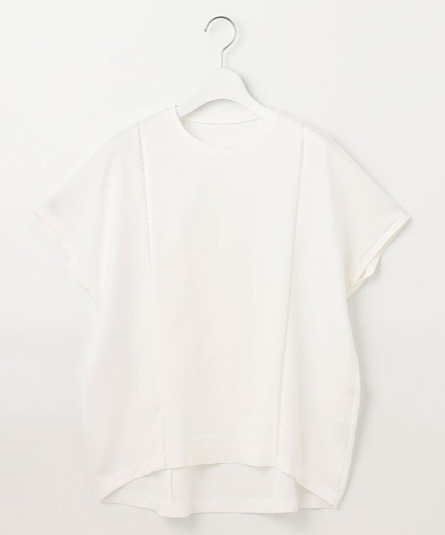 自由区 L 【洗える】ハイブリットレーヨンアムンゼン ブラウス オフ