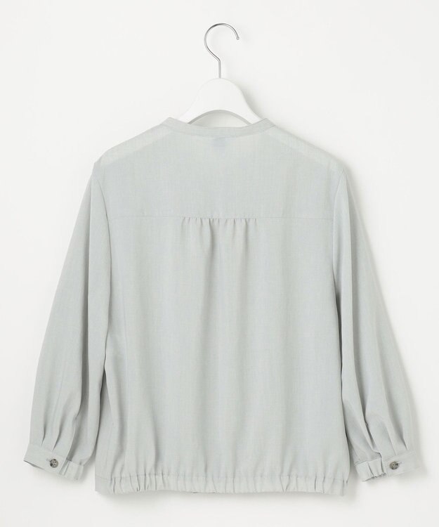 J.PRESS LADIES L 【WEB限定・洗える】ボイルドワッシャー ブルゾン ライトグレー系